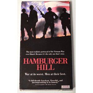Hamburger Hill (1988 VHS) Vietnam War in 1969, Hill Vestron Video Vintage